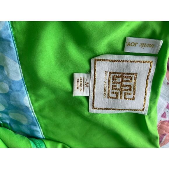 EMILY MCCARTHY Bow Midi Dress Spring floral size Medium MSRP $268 - Picture 7 of 11